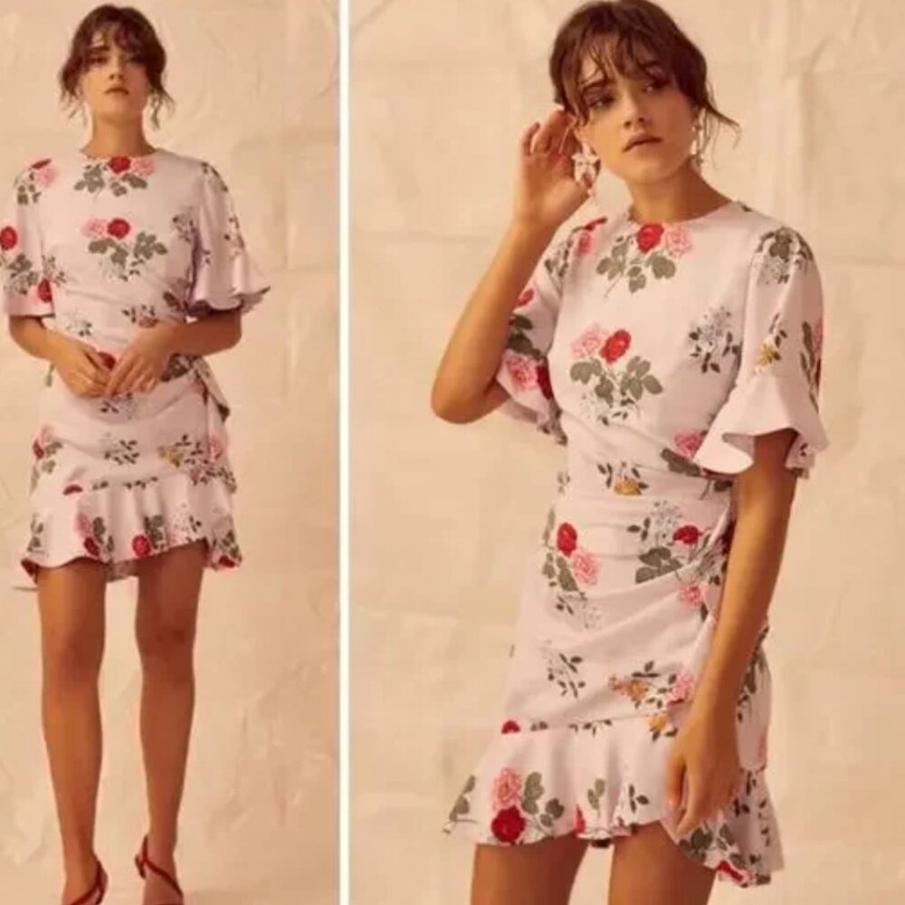 Anthropologie Floral Mini Dress